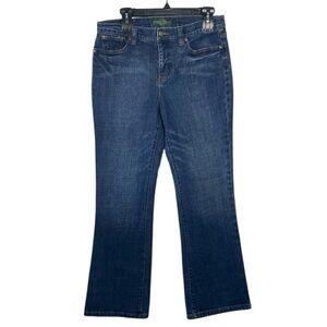 Lauren Ralph Lauren Jeans Women’s 10 Petite Blue Denim Classic Bootcut High Rise